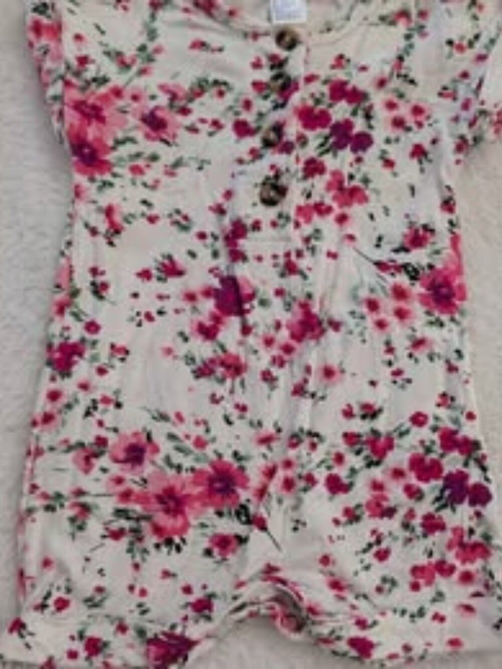 Floral Baby Romper By Lou Lou Size 6-12 Months